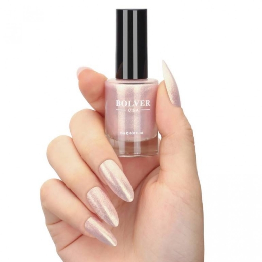 مناكير ثابتة للاظافر  وردي لاماع درجة رقم 656-15 - من بولفير