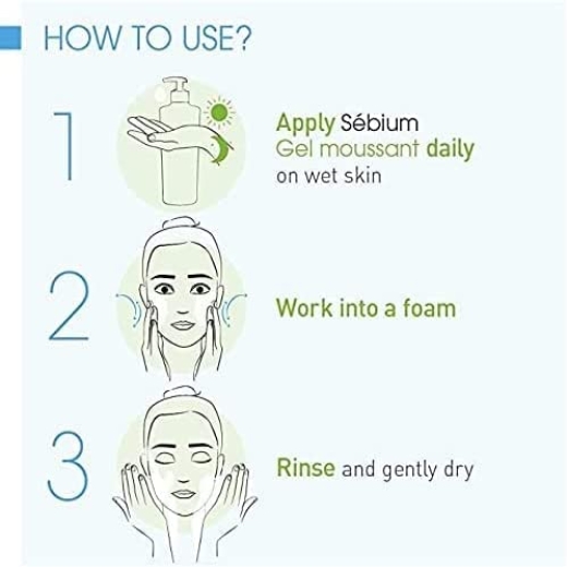 غسول البشرة الدهنية والمختلطة 200 مل  - من بايوديرما