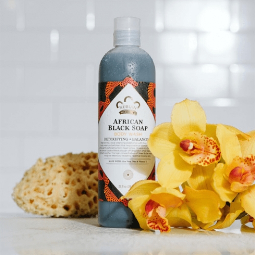 سائل استحمام الصابون الاسود الافريقي -من نوبيان هيريتج