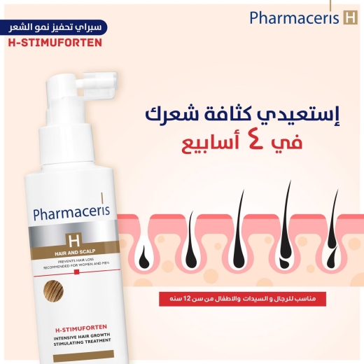 محلول بخاخ بمفعول ثنائي لمنع التساقط وتحفيز نمو الشعر - من فارماسيريز