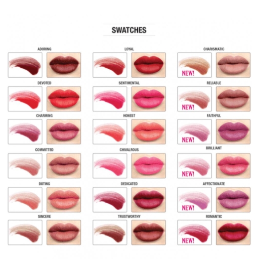 مجموعة 6 احمر شفاه روج سائل ميت مات هيوز الاصدار 7 - من ذا بالم