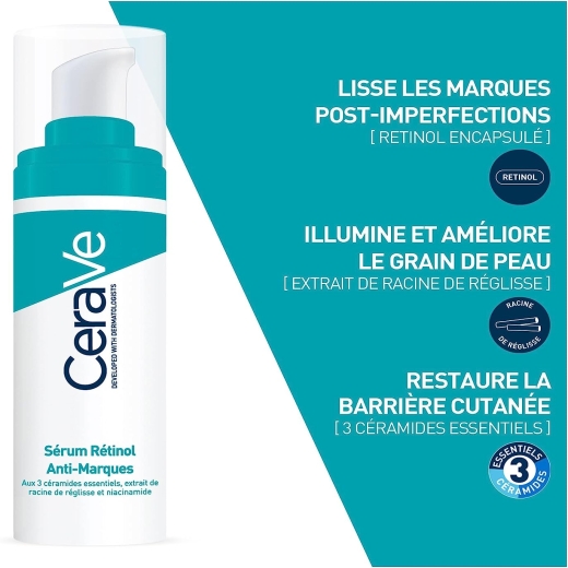 سيروم ريتينول بالسيراميد والنياسيناميد لتجديد البشرة للبشرة المعرضة للعيوب- من سيرافي