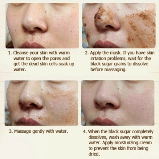 قناع الوجه بالسكر الأسود يجدد البشرة - من سكن فود