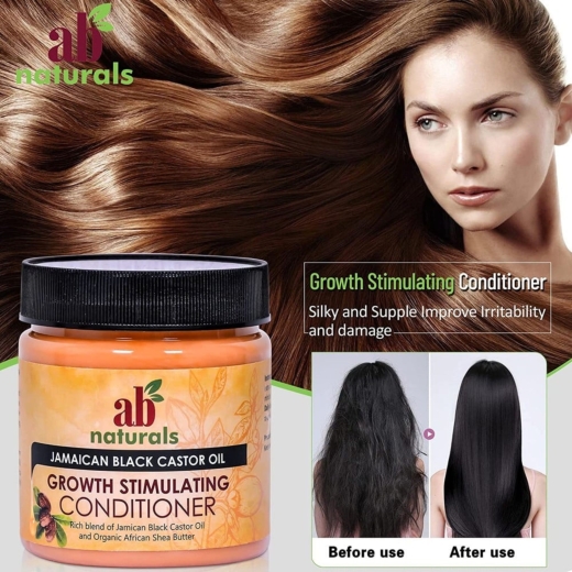 كريم  محفز لنمو الشعر بزيت الخروع الجمايكي الأسود - من اي بي ناتشورالز