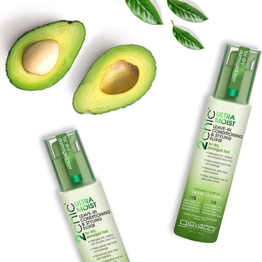 سيروم الشعر ينعم التجعد ويمنع التقصف، للشعر الجاف والتالف، بالافوكادو وزيت الزيتون- من جيوفاني