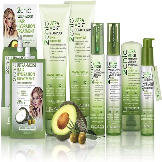 سيروم الشعر ينعم التجعد ويمنع التقصف، للشعر الجاف والتالف، بالافوكادو وزيت الزيتون- من جيوفاني