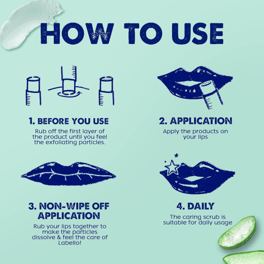 مقشر شفاه بالصبار وفيتامين E- من لابيلو