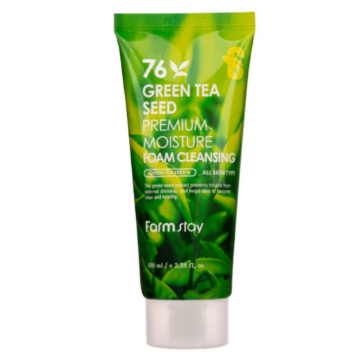 غسول وجه رغوي بخلاصه الشاي الأخضر النقي لتنقية البشرة من الشوائب- من فارم ستاي