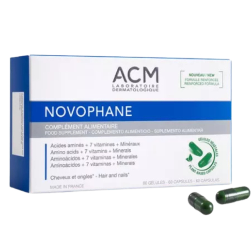 نوفوفان مكمل غذائي للأظافر والشعر والبشرة   بتركيبة معززة60 كبسولة- من اي سي ام