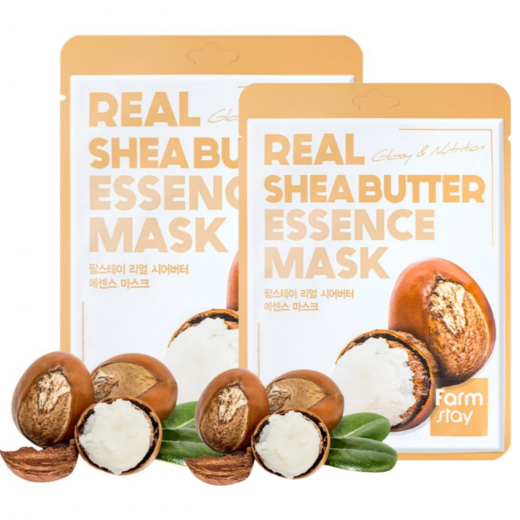 قناع ورقي للوجه  بمستخلص زبدة الشيا 1+1 مجاناً - من فارم ستاي