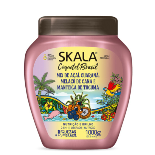 كريم معالج للشعر كوكتيل برازيل  - 1000 جم-من سكالا