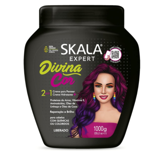 كريم معالج للشعر إكسبرت ديفاين كولور 2 في 1  - 1000 جم - من سكالا
