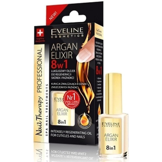 مقوي ومغذي للاظافر بزيت ارجان اليكسير 8 في 1 لاعادة التجديد المكثف- من ايفلين