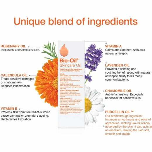 زيت العناية بالبشرة لتحسين مظهر الندبات وعلامات تمدد البشرة ولونها 25 مل - من بايو اويل