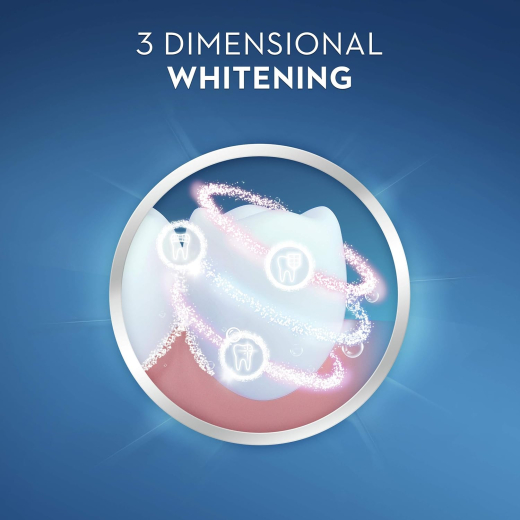 معجون أسنان مبيض يومي  بياض ثلاثي الأبعاد 80% يزيل من البقع - من كرست