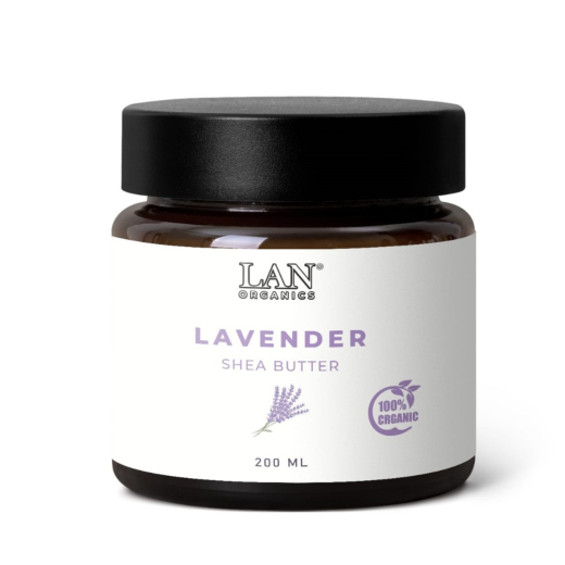 زبدة الشيا بخلاصة اللافندر -  من لان اورجانيك