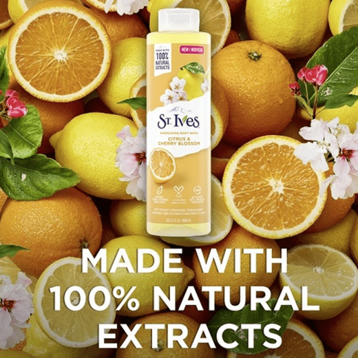 غسول الجسم بالحمضيات وزهر الكرز  - من سانت ايفز