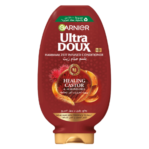 بلسم حمام زيت للشعر الترا دو بزيت الخروع واللوز المعالج - من غارنييه