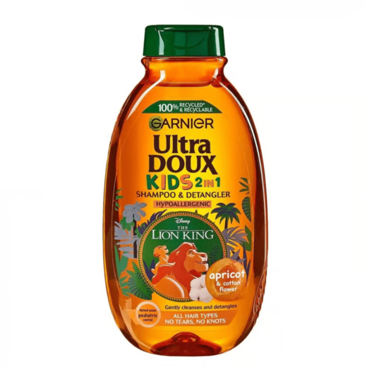 شامبو وبلسم الترا دو 2 في 1 بالمشمش وزهرة القطن للأطفال - من غارنييه